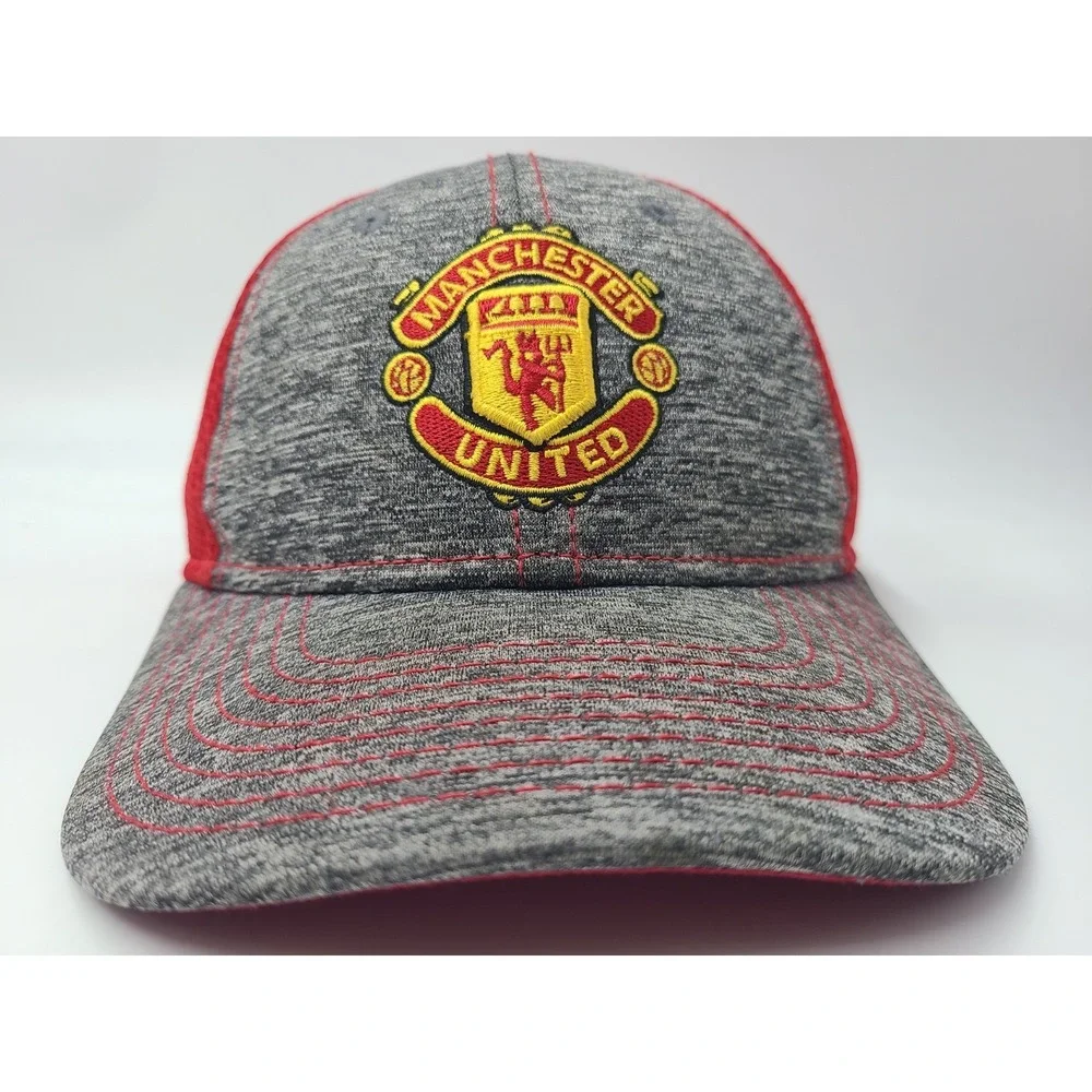 Youth‎ Manchester United New Era 9Forty Mesh Adjustable Hat Cap Soccer Gray Red